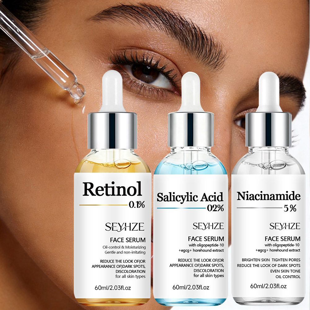 Licorice Root Extract - SEYHZE 1Bot SalAcid&Retinol Serum 3pcs Set