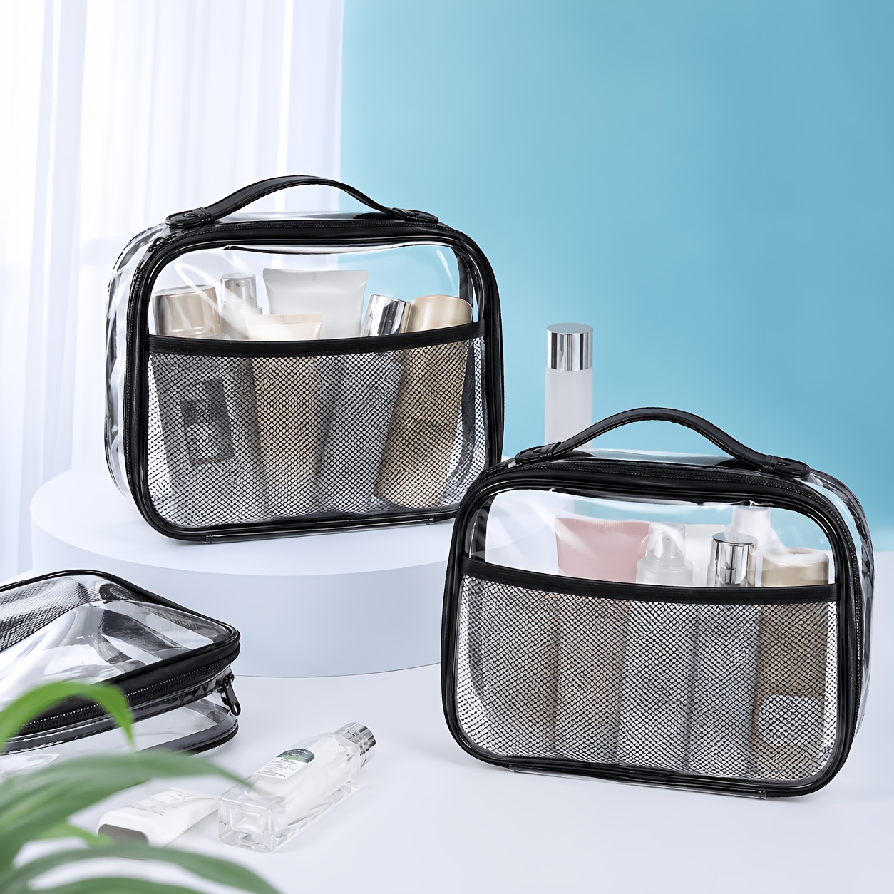 Clear Cosmetic Bag Transparent - Skincare D'Alba 评论和价格