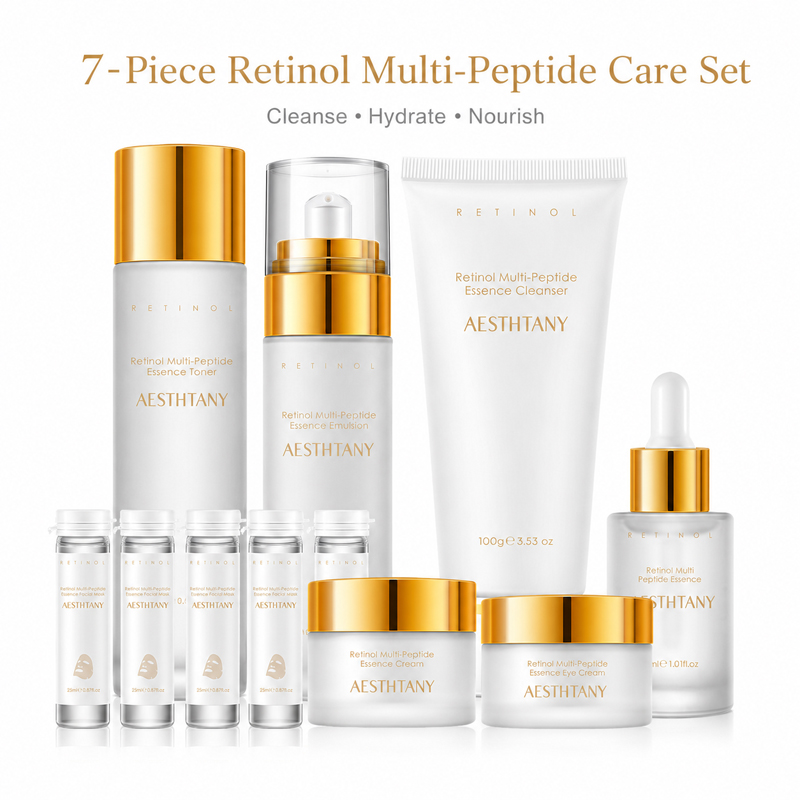 7PCS Retinol Multi-Peptide Ski - Skincare Omg 评论和价格