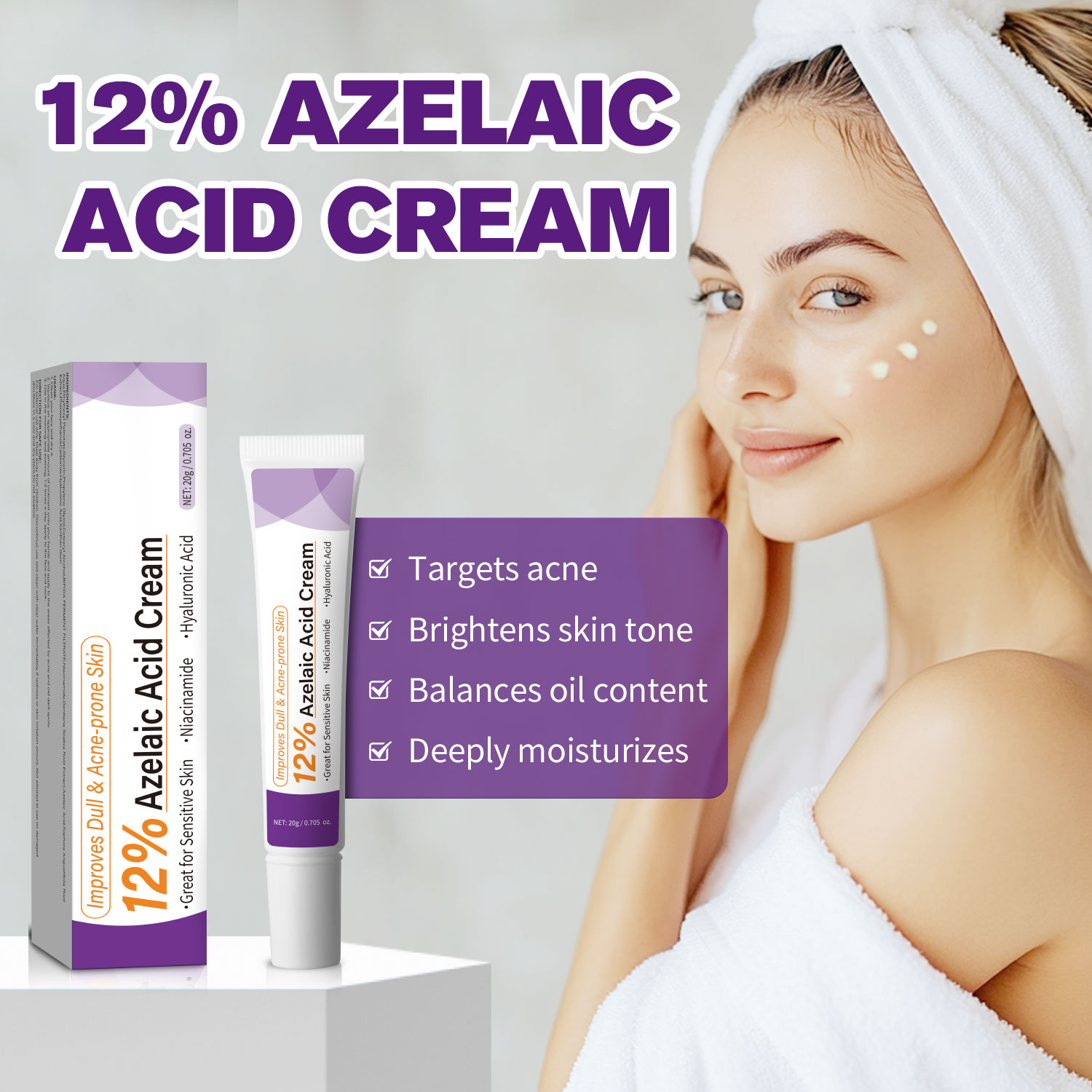 Mild Azelaic Acid Cream Improv - Skincare Skintific 评论和价格
