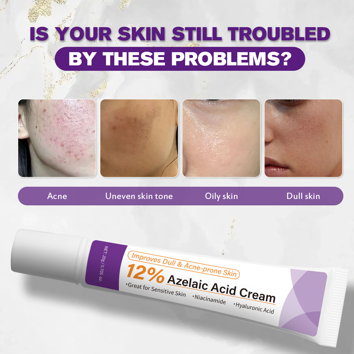 Mild Azelaic Acid Cream Improv - Skincare Skintific 评论和价格