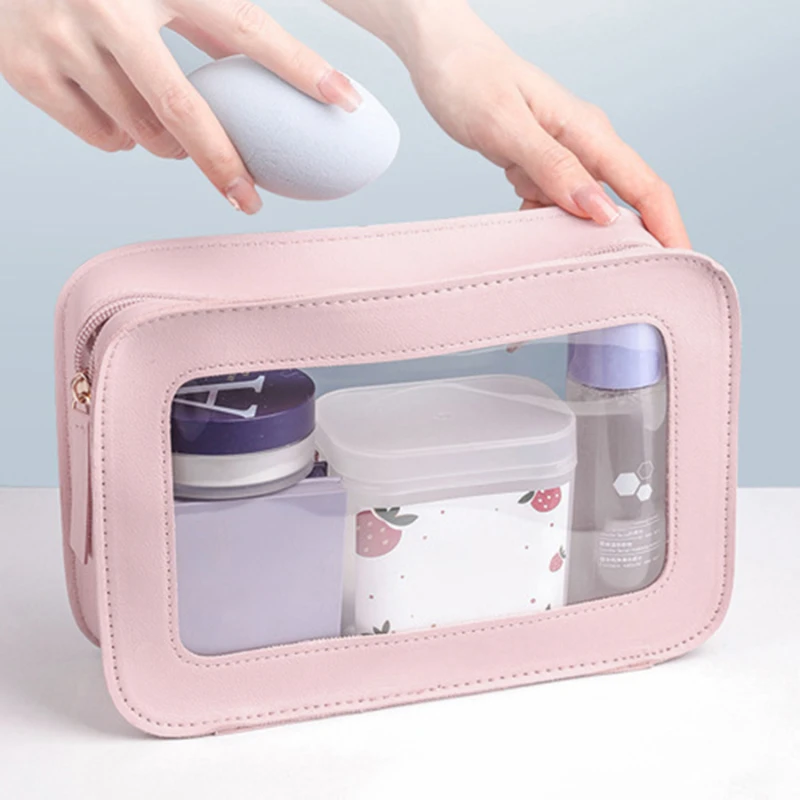 Women PU Makeup Bag Traveling  - Skincare D'Alba 评论和价格