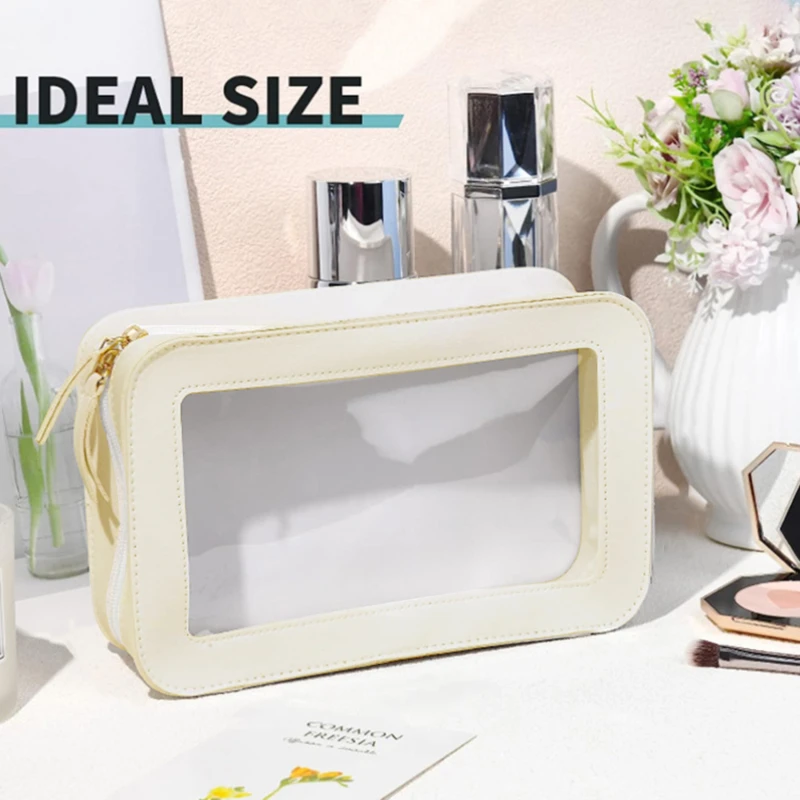 Women PU Makeup Bag Traveling  - Skincare D'Alba 评论和价格