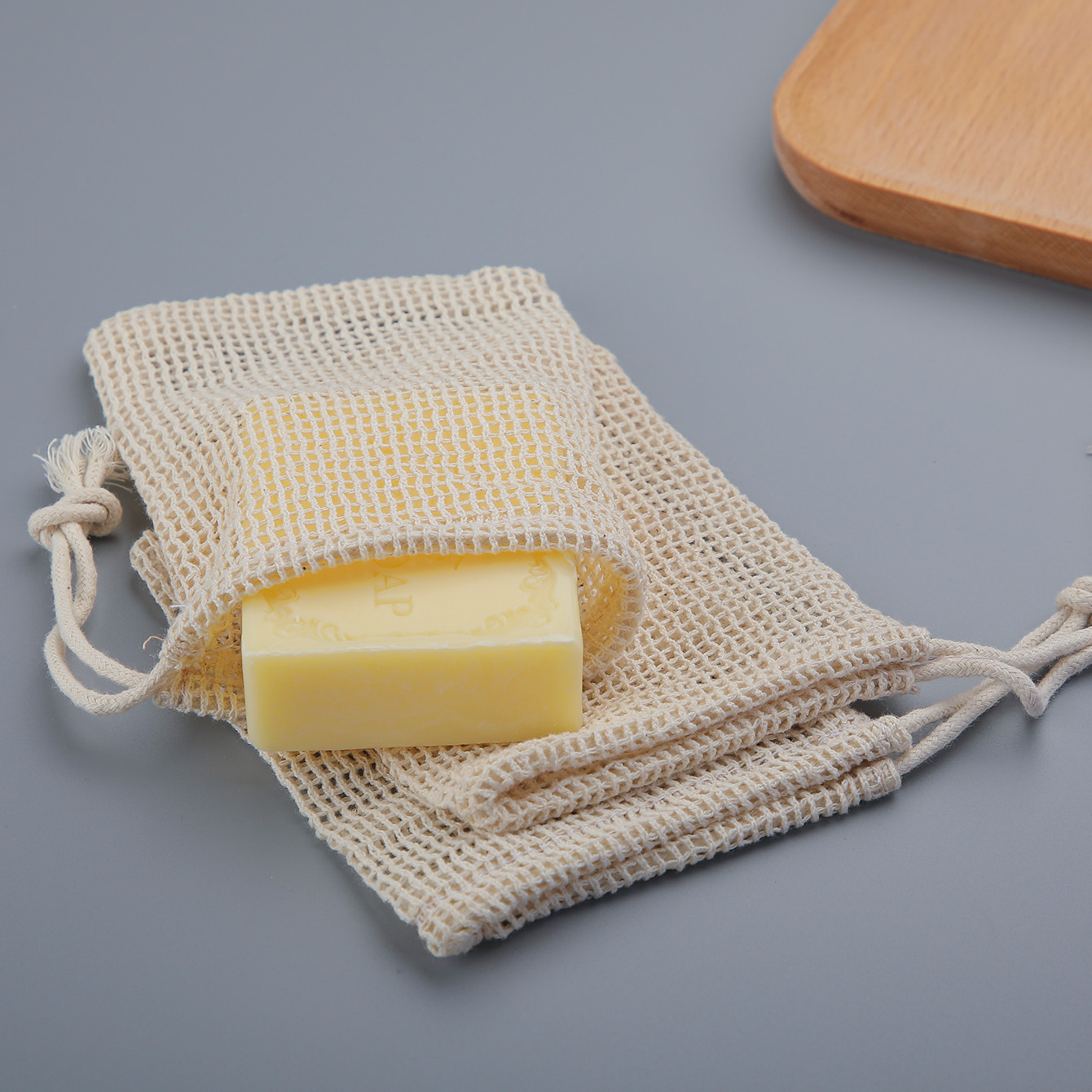 Natural Cotton Soap Saver Bag, - Skincare D'Alba 评论和价格