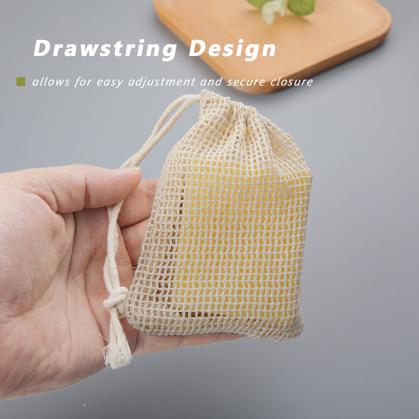 Natural Cotton Soap Saver Bag, - Skincare D'Alba 评论和价格