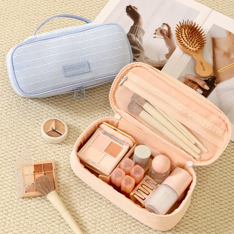 2026 New Corduroy Cosmetic Bag - Skincare D'Alba 评论和价格