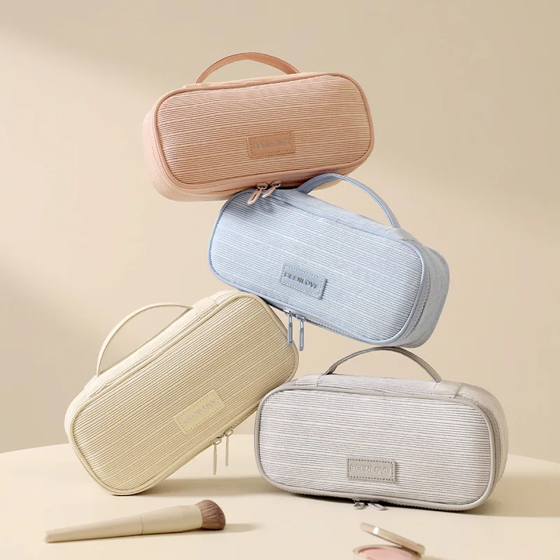 2026 New Corduroy Cosmetic Bag - Skincare D'Alba 评论和价格