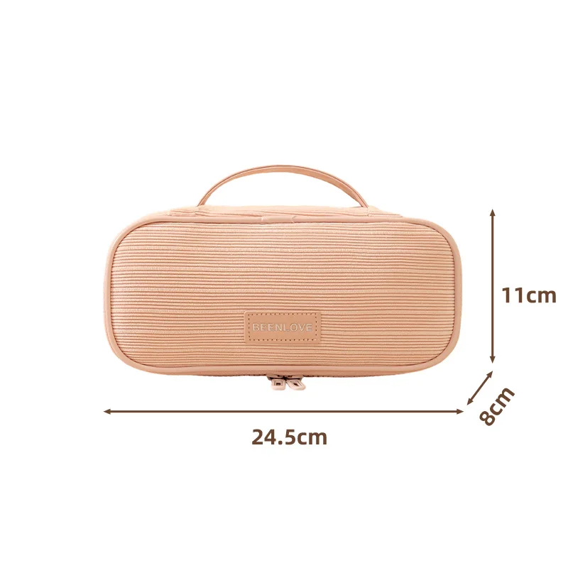 2026 New Corduroy Cosmetic Bag - Skincare D'Alba 评论和价格